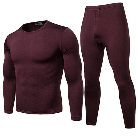Mens Thermal Underwear Set, Fleece Long Johns for Men Extreme Cold Winter -  XXL