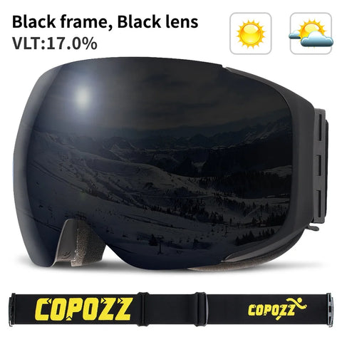 COPOZZ Low Light Goggle Lens for Ski Snowboard Goggles