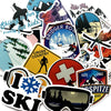 SNWTOP 10/30/50pcs Winter Skiing Snow Mountain Graffiti Stickers