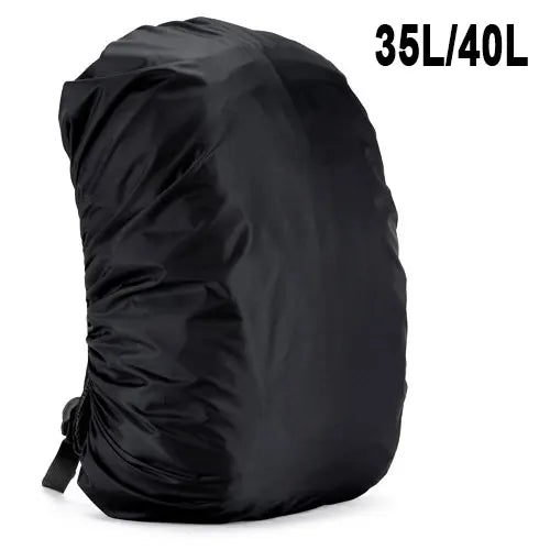 35L 100L Rain Cover Backpack Waterproof Bag Large Dust Hiking Camping Bags Portable Black Schoolbag Rain Cover For 90L 120L 50L