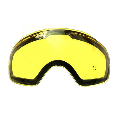 COPOZZ Double Glare Lenses Ski Goggles Polarized Professional Ski Glasses Conjunction with GOG-201 Yellow Lens For Weak Light