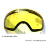 COPOZZ Double Glare Lenses Ski Goggles Polarized Professional Ski Glasses Conjunction with GOG-201 Yellow Lens For Weak Light