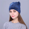 Xthree Flannelette Autumn Skullies Beanies for Women Winter Hat Cute Kitty Children Hat for Girls Gorras