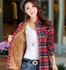 PEONFLY Plaid Fashion Hoodie - Women's