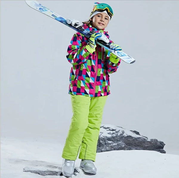 DEAR RABBIT Outdoor Windproof Ski Snowboard Suit - Kid's