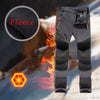 MAZEROUT Oversized Men Fleece Waterproof Pants For Winter