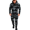 FUJIAN Black Camouflage Men  Suit