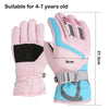 AONIJIE Snowboard Gloves for Kid's