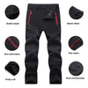 MAZEROUT Oversized Men Fleece Waterproof Pants For Winter