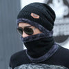 WASUZI Knitted Ski Hat and Scarf