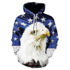 FASHION Eagle American Flag Hoodie