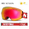 NATFIRE UV400 Mirror Snowboard Goggles