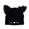 EXPOMPU Knitted Cat Beanie With Ears