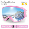 FINDWAY Youth Snow Goggles For Ski / Snowboard