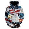 FASHION Eagle American Flag Hoodie