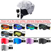 LOCLE Ultralight Ski Helmet with Safety Integrally-Molded Snowboard Helmet Skiing Snow Snowmobile Helmet Men Women Child Kids