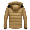 AEMAPE Mens Fur Hooded Quilted Parka Down Jacket