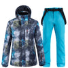 ARCTIC QUEEN Denim Ski Suit / Denim Snowboard Pant + Jacket Set