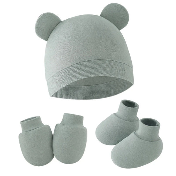 ROSWHEEL Baby Winter Hats With Ear Flaps Socks and Gloves