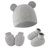 ROSWHEEL Baby Winter Hats With Ear Flaps Socks and Gloves