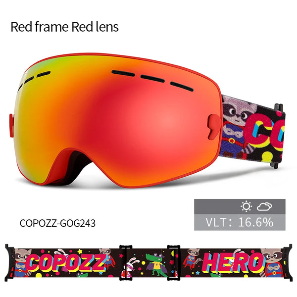 COPOZZ Childrens Ski Goggles - Kid's