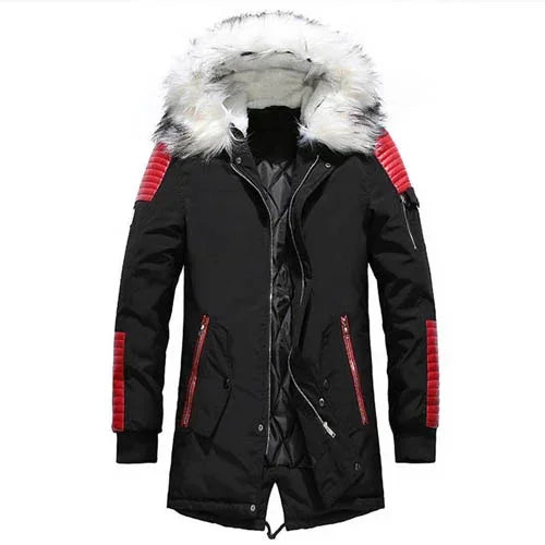 TELLHIGH Parka Coat With Fur Hood