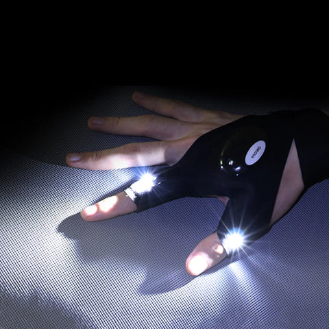 MATREZT Fingerless Flashlight LED Gloves