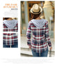 SIX SISTERS Plaid Hoodie - Women's