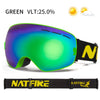 NATFIRE Ski Double Layers Anti-fog UV400 Snowboard Snow Goggles