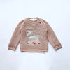 MILANCEL Winter New Cartoon Kids Baby Sweaters Fur Lining Kids Knitwear Fleece Boys Pullover Coat