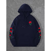 SPORTLAND Floral Embroidered Hoodie - Unisex