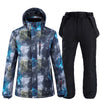 ARCTIC QUEEN Denim Ski Suit / Denim Snowboard Pant + Jacket Set