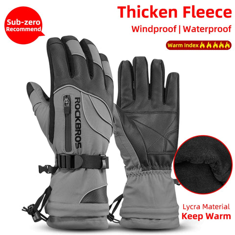 ROCKBROS -30 Degree Technical Thermal Waterproof Ski Gloves