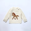 MILANCEL Winter New Cartoon Kids Baby Sweaters Fur Lining Kids Knitwear Fleece Boys Pullover Coat