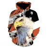 FASHION Eagle American Flag Hoodie