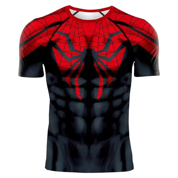 TEBELK Compression Shirt Super Hero