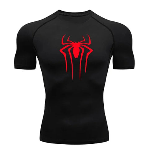 SPIDER Compression Shirts Short Sleeve