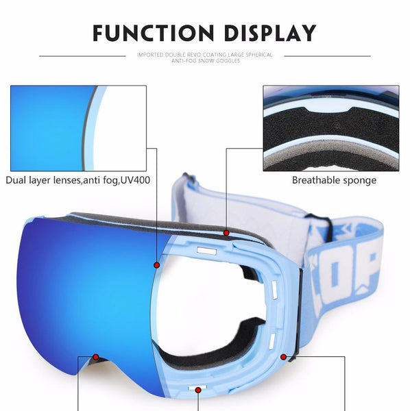 COPOZZ G1 Ski Goggles Replacement Lenses， Extra Snow Snowboard