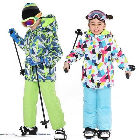  Traje de esquí térmico para niños y niñas, conjunto de chaqueta  de esquí resistente al viento, chaqueta de snowboard para niños, #9, XL :  Ropa, Zapatos y Joyería
