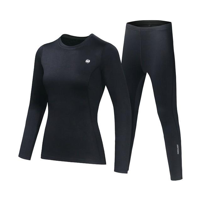 DSFENBN Thermals For Women Ladies Thermal Underwear Ladies Winter clothing  Seamless thermal underwear Thermal underwear set (Color : Black, Size : 1)  : Buy Online at Best Price in KSA - Souq
